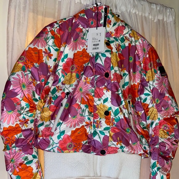 Bogner Fire + Ice  Floral Ski Jacket NWT Small Seema Snow Bunny - Picture 1 of 12